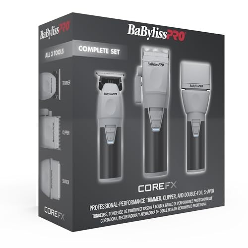 BabylissPRO COREFX Clipeper, Trimmer & Shaver Prepack | FXCLCPK3