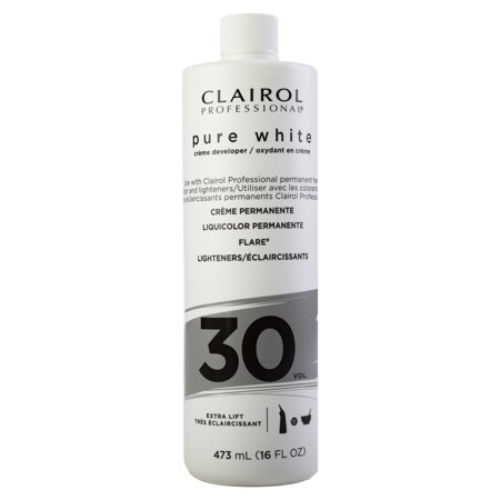 Pure White 30 Volume Creme Developer by Clairol for Unisex - 16 Oz Lightener