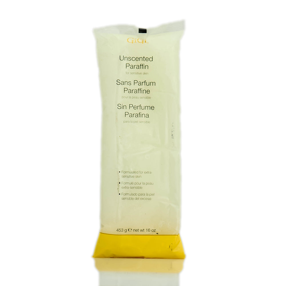 Gigi Uncented Paraffin Wax  Formulated for Sensitive Skin  Ideal for Face and Body  16 Oz