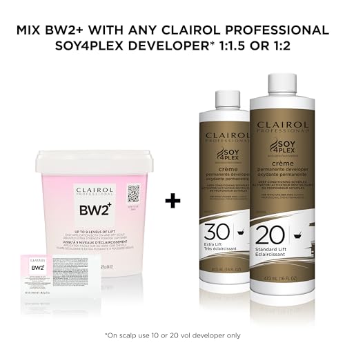 CLAIROL BW2+ POWDER LIGHTENER FOR HAIR HIGHLIGHTS, 1 OZ.