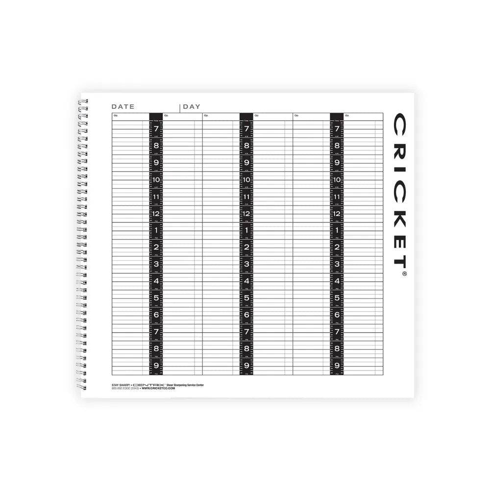 CRICKET APPOINTMENT BOOK 6 COLUMN | 6128