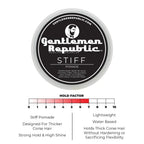 GENTLEMEN REPUBLIC STIFF HAIR POMADE 4OZ | 2506