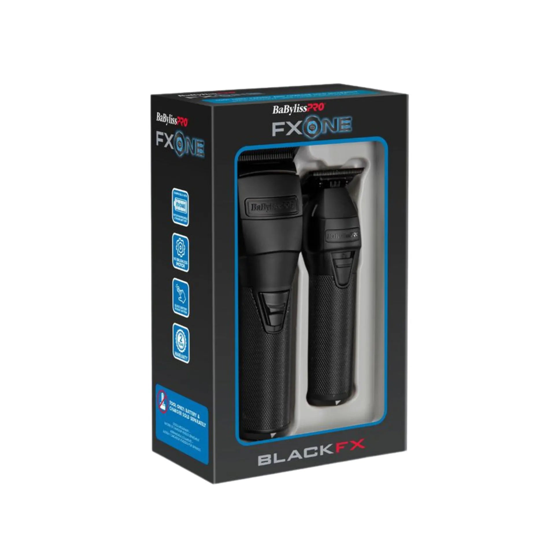 BabylissPRO FXONE Matte Black Trimmer & Clipper PrePack (Tools Only) | FX1CTMBTO