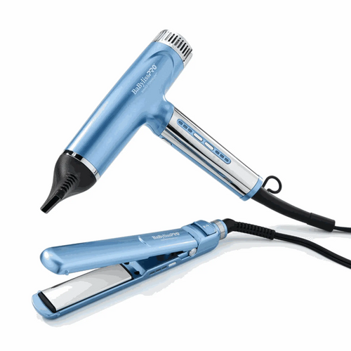 BABYLISS NANO TITANIUM LIMITED EDITION NANO LIGHT DRYER & 1" ULTRA-THIN FLAT IRON | BNTPP79