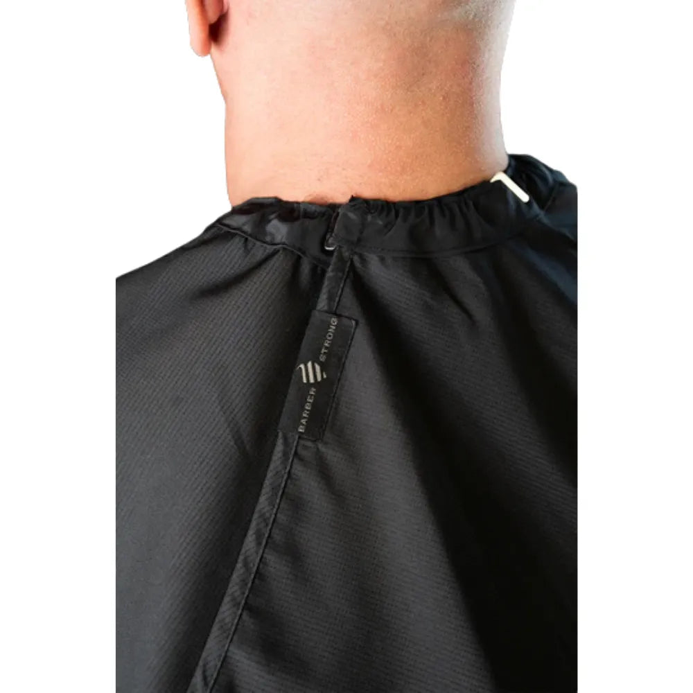 BARBER STRONG THE HANDS FREE BARBER CAPE SOLID BLACK - Regular