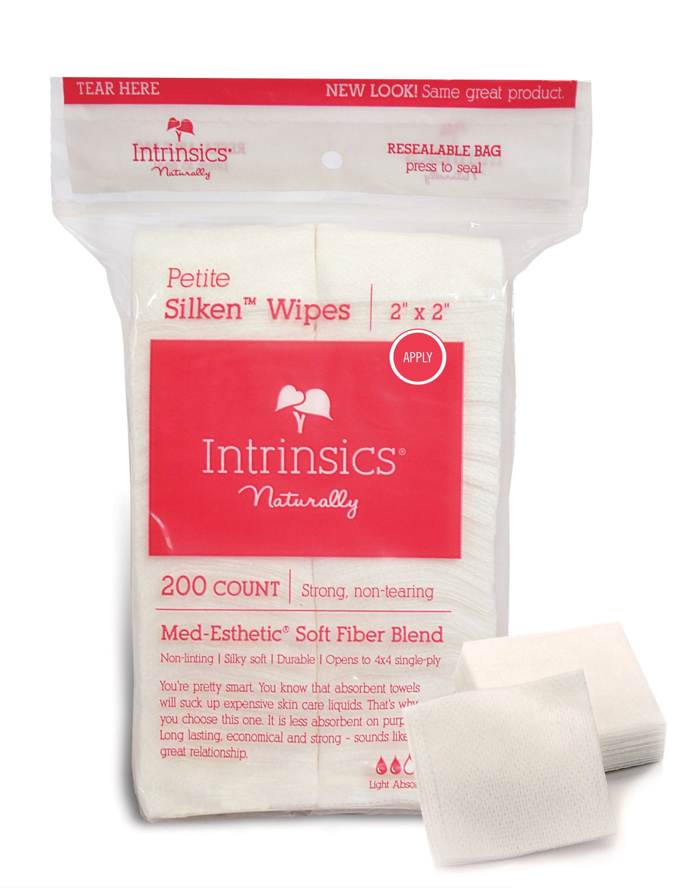 INTRINSICS SILKEN WIPES 2"X2" | 407300