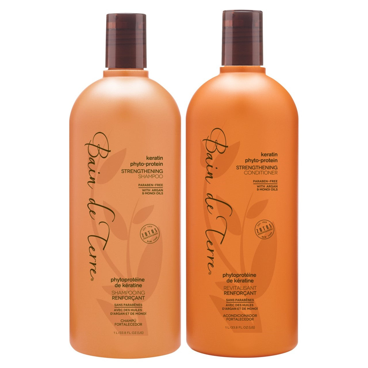BAIN DE TERRE KERATIN PHYTO-PROTEIN DUO 33.8 OZ.