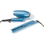 BABYLISSPRO NANO TITANIUM LIMITED EDITION COMPACT FOLDING LONIC DRYER & 1.25" DIGITAL IONIC FLAT IRON PREPACK