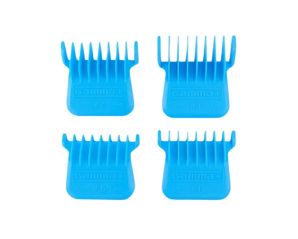 Gamma+ Professional Wide Magnetic Trimmer Blade Guards - Blue