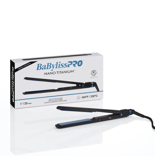 BABYLISSPRO LIMITED EDITION NANO FLAT IRON 1" BLACK | BNTMB4072TUC