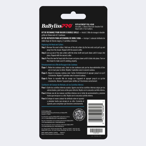 BABYLISS REPLACEMENT DOUBLE-FOIL | FXRF2BL