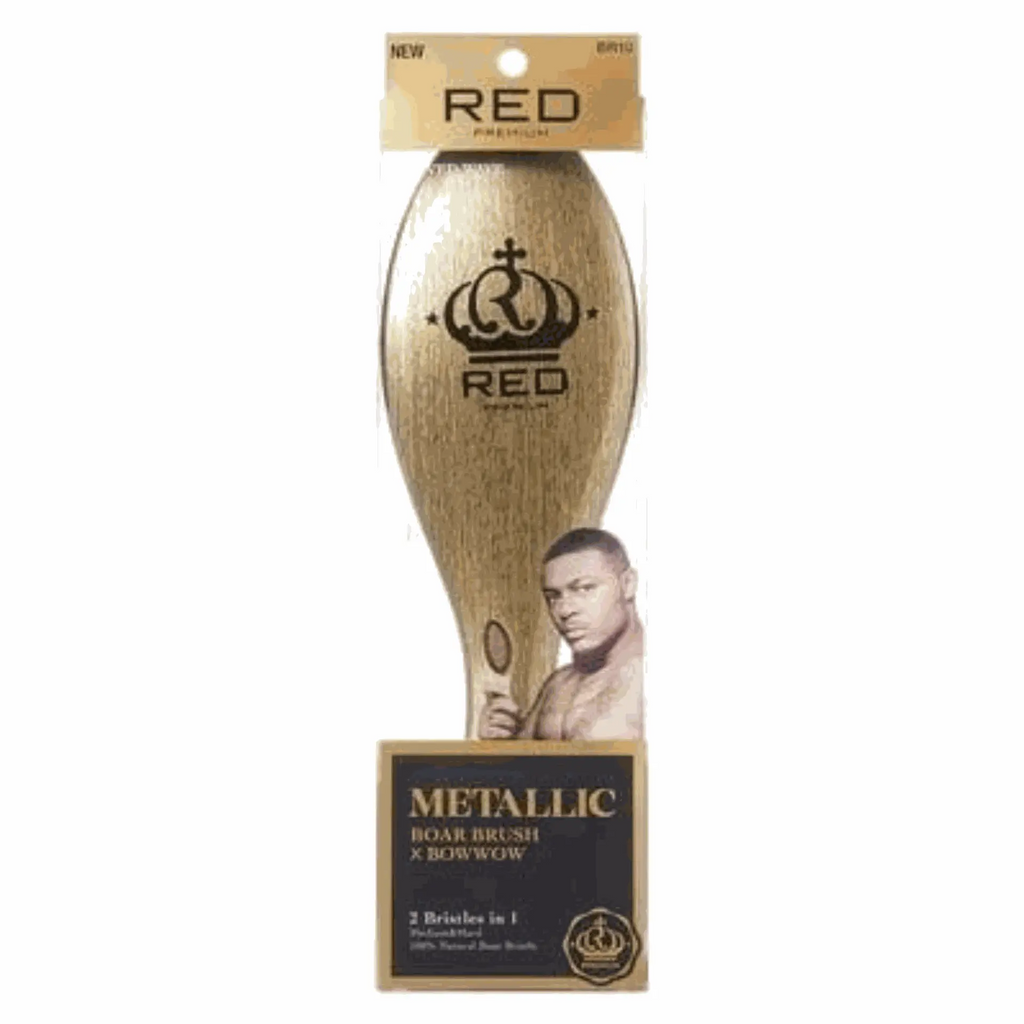 RED BY KISS METALLIC BOAR BRUSH X BOWWOW | BR10