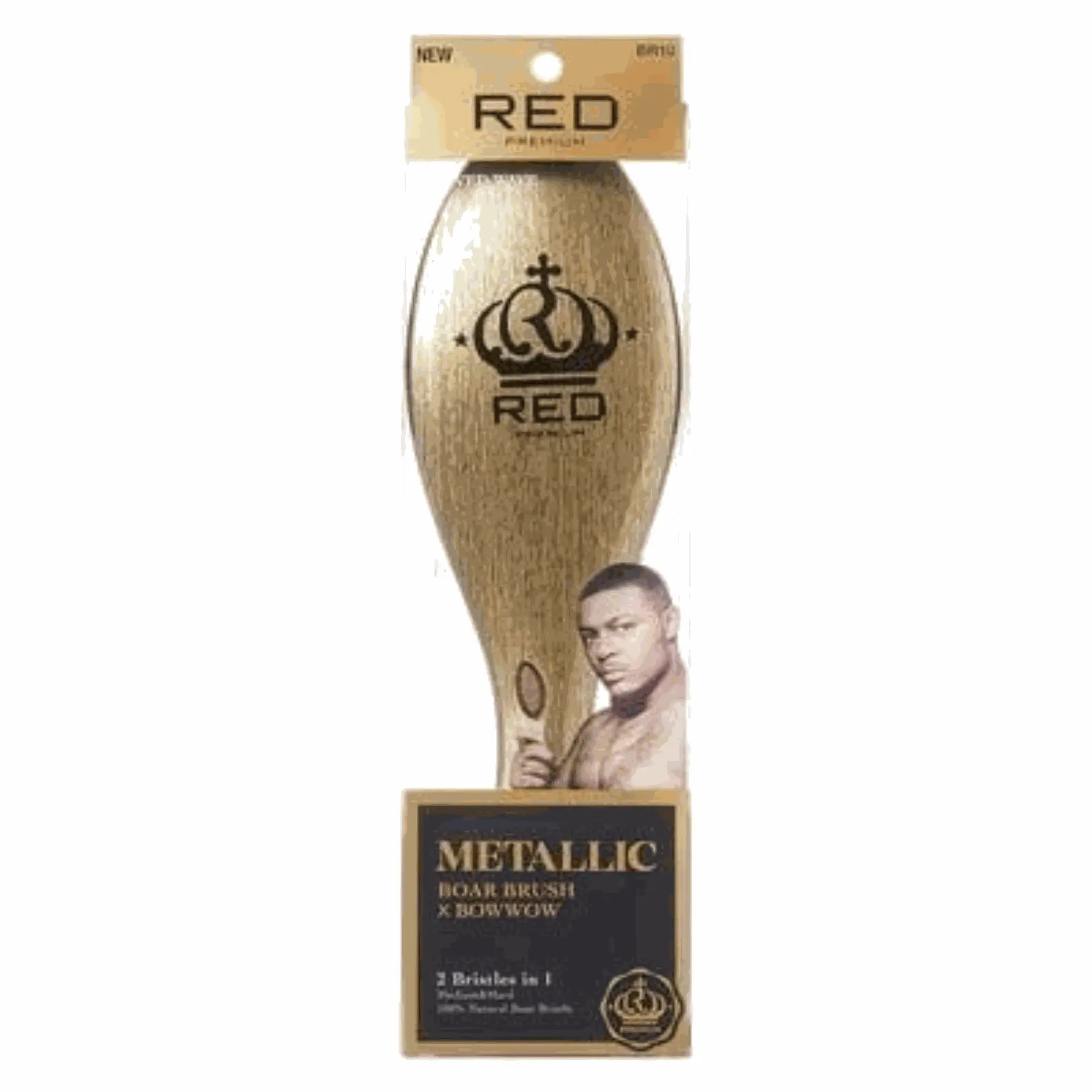 RED BY KISS METALLIC BOAR BRUSH X BOWWOW | BR10