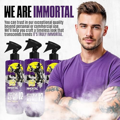 Immortal NYC Reserve 12 Wild West, AfterShave Spray Premier Men's Cologne, 17 Oz