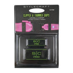 STYLECRAFT CLIPPER & TRIMMER GRIPS - BLACK/GREEN | SC316B