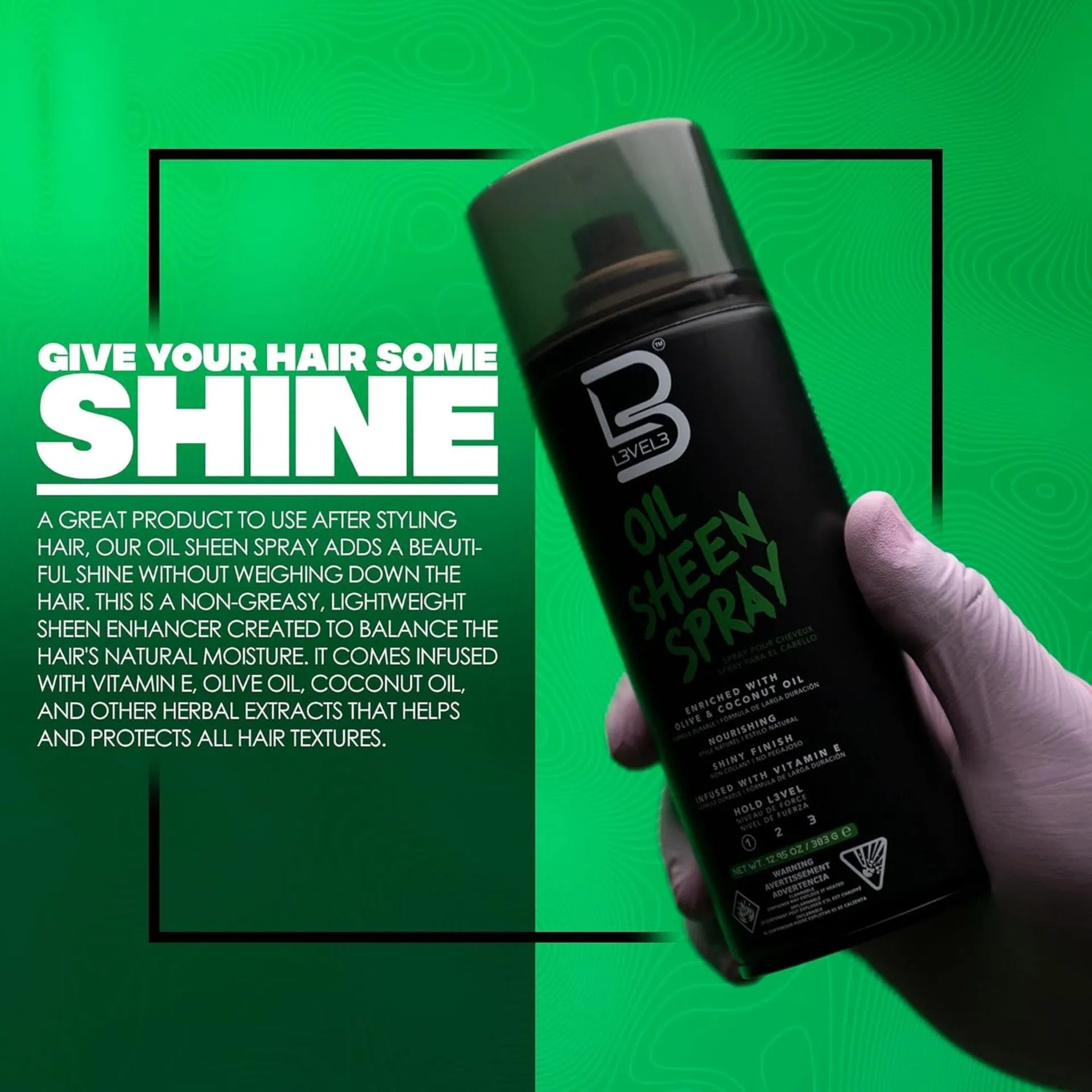 LEVEL3 Oil Sheen Spray 12.95 oz.