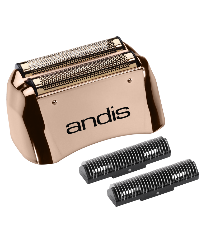 Andis Profoil 17230 Replacement Foil for electric shaver with three additional foil heads on a white background