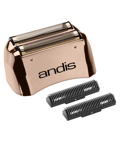 Andis Profoil 17230 Replacement Foil for electric shaver with three additional foil heads on a white background