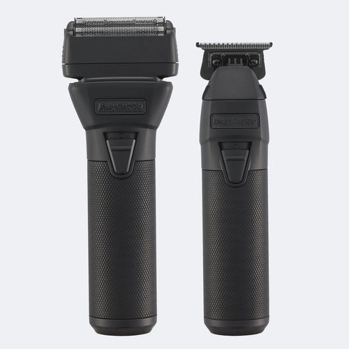 BabylissPro FXONE Matte Black Trimmer & Double Foil Shaver | FX1FSTMBPK
