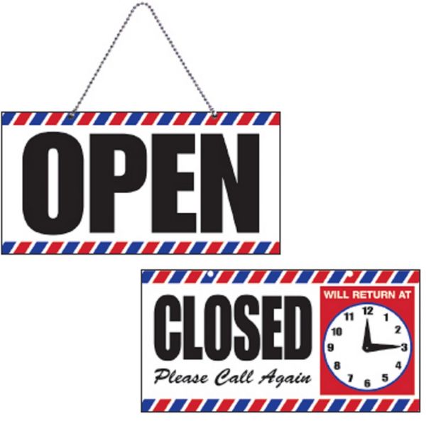 Scalpmaster Open/Closed Sign
