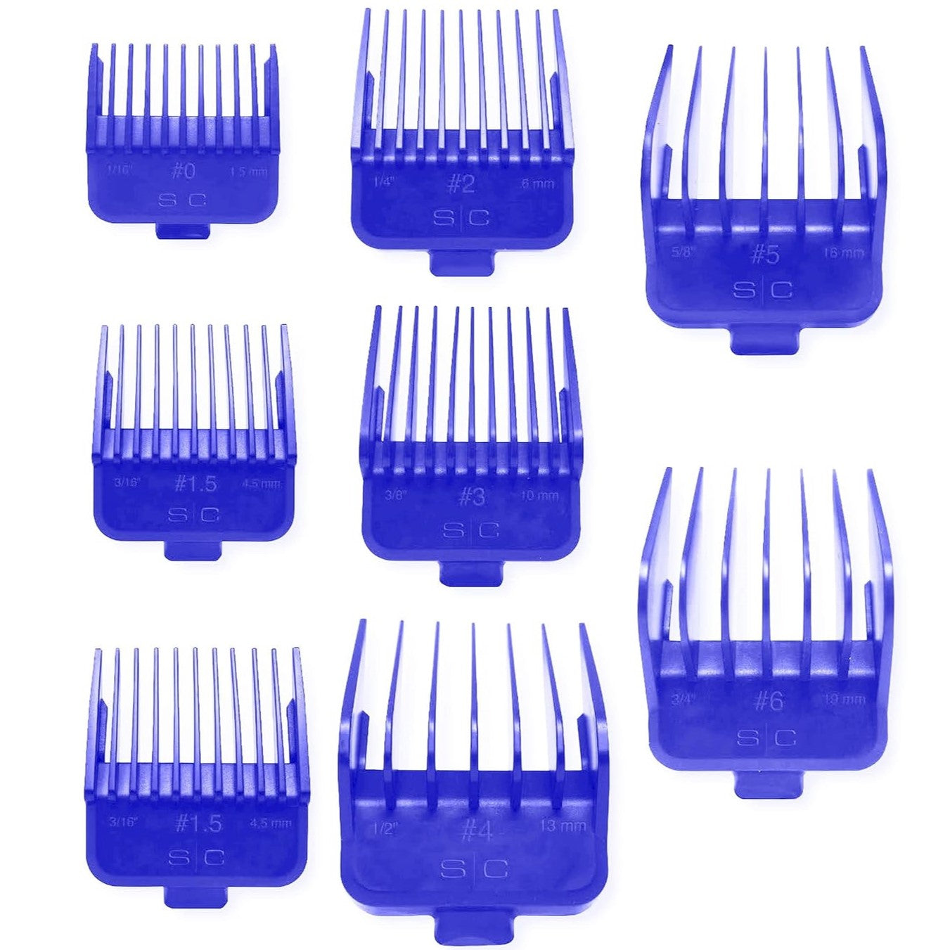 StyleCraft Magnetic Clipper Guards Blue | SCDB